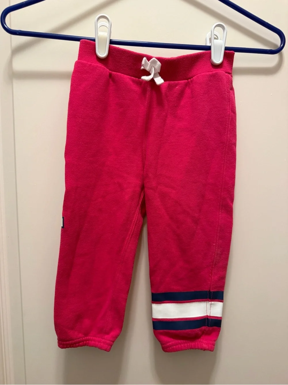 Ralph Lauren Hot Pink Fleece Joggers with Side Logo